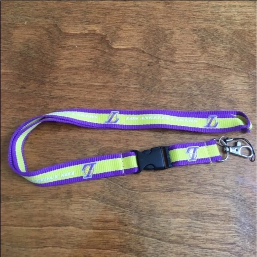 New Los Angeles Lakers Lanyard ID Badge Holder